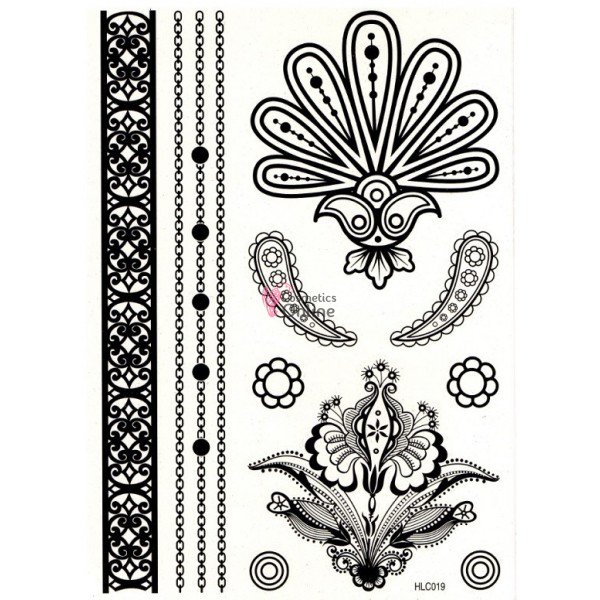 Tatuaje temporare pentru corp HENNA HLC019